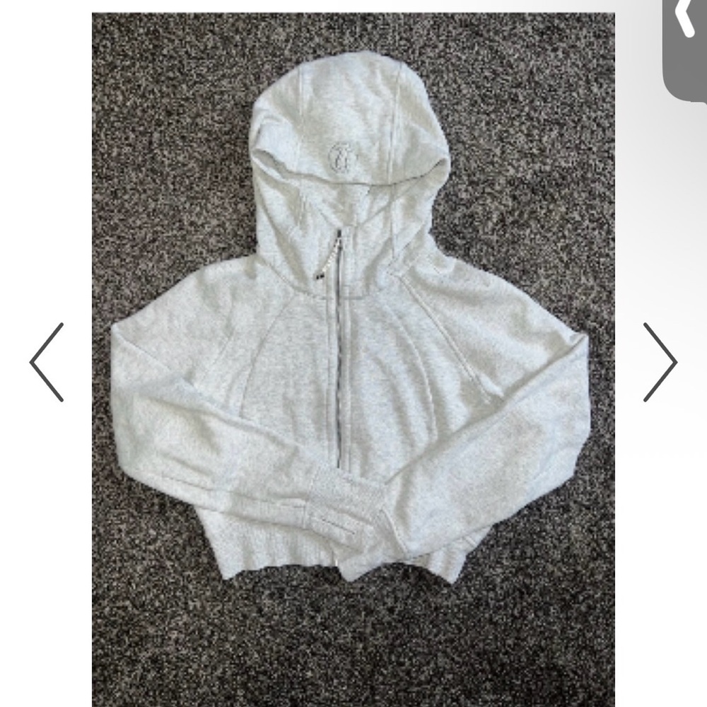 Lululemon cropped full zip scuba m/l